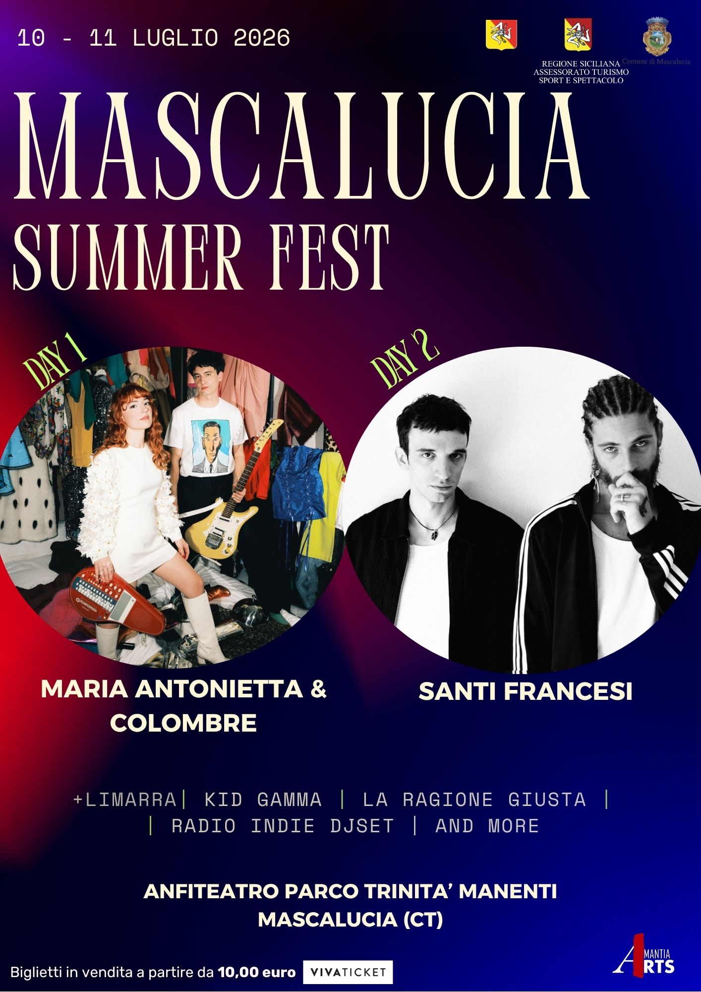 A luglio ritorna il Mascalucia Summer Fest - Ospiti d'eccezione: Maria  Antonietta e Colombre e I Santi francesi - Iene Sicule